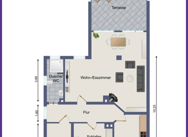 Wohnung zum Kauf 199.500 € 2 Zimmer 81 m² Schölerberg Osnabrück 49082