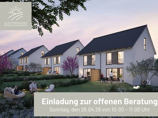 Doppelhaushälfte zum Kauf - Erstbezug provisionsfrei 595.900 € 5 Zimmer 132 m² 353 m² Grundstück Elsen Grevenbroich 41515