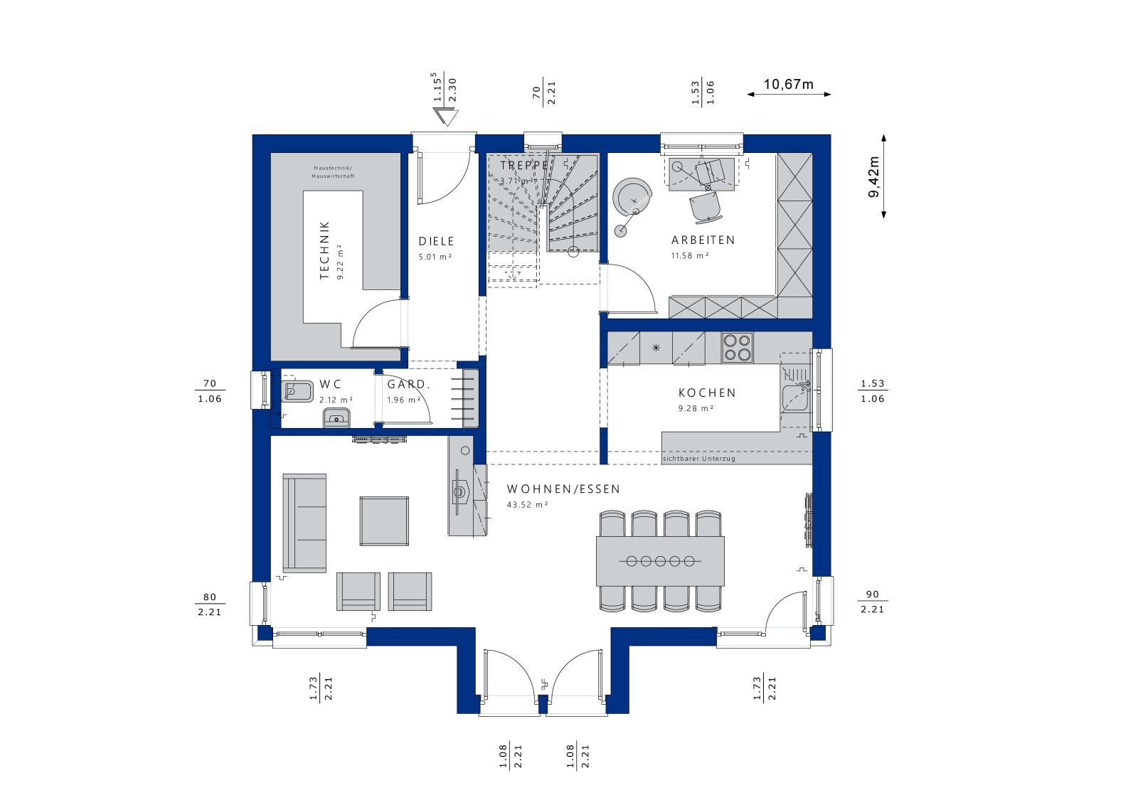 Einfamilienhaus zum Kauf 602.838 € 5 Zimmer 166,7 m²<br/>Wohnfläche 550 m²<br/>Grundstück Stadtgebiet Furtwangen im Schwarzwald 78120