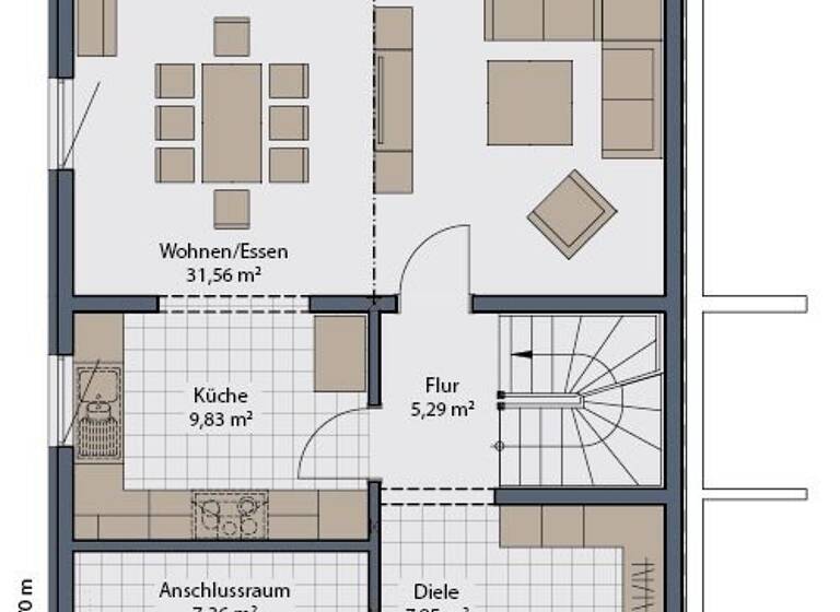 Doppelhaushälfte zum Kauf provisionsfrei 959.427 € 7 Zimmer 183 m² 525 m² Grundstück Altdorf 71155