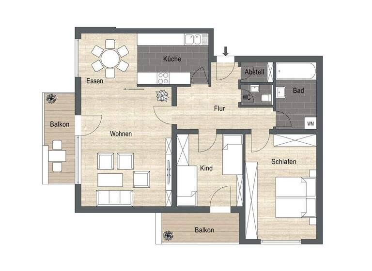 Wohnung zum Kauf 295.000 € 3 Zimmer 98 m² 5. Geschoss Versbach Würzburg 97078