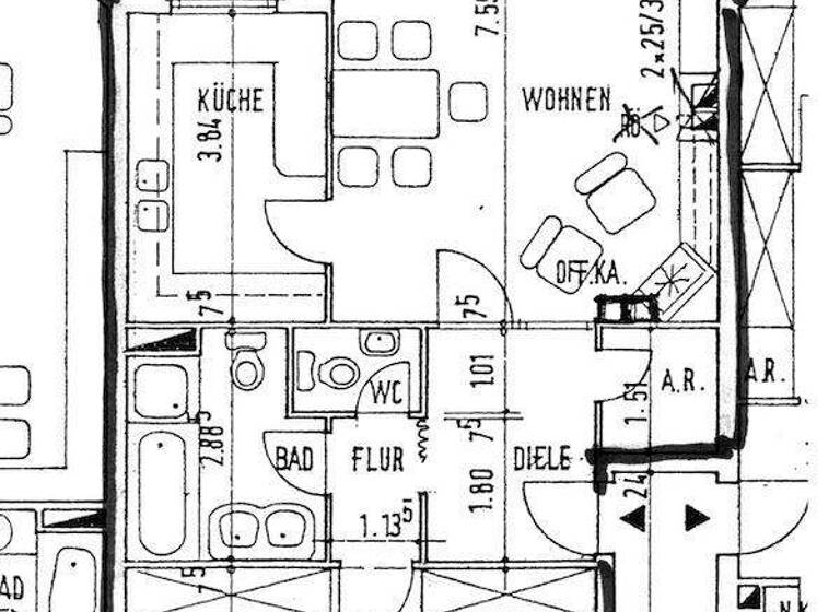 Wohnung zum Kauf 389.000 € 2,5 Zimmer 91 m² 1. Geschoss frei ab sofort Rosenau Nürnberg 90429