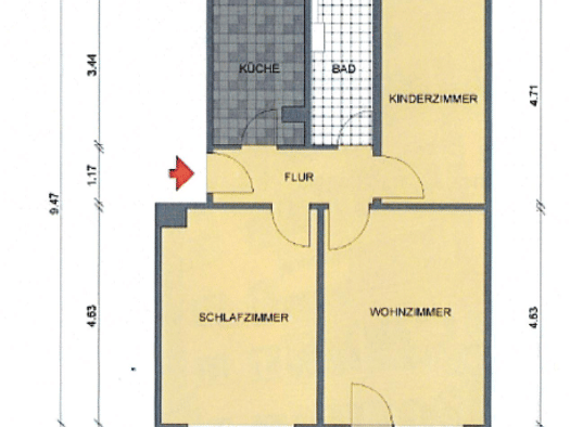 Wohnung zur Miete 480 € 3 Zimmer 60 m² Geschoss 4/4 frei ab 01.11.2026 Fermersleber Weg 30 Leipziger Str. Magdeburg 39112