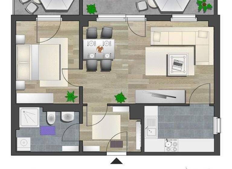 Wohnung zur Miete 350 € 2 Zimmer 54,3 m² EG Johannes-Dick-Str. 32 Hutholz Chemnitz 09123