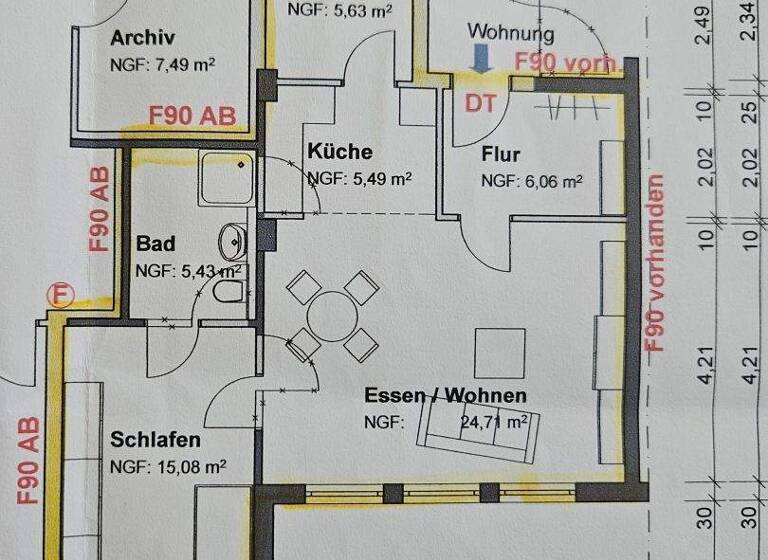 Studio zur Miete 620 € 1 Zimmer 62 m² 1. Geschoss frei ab 01.03.2026 Wermelskirchen 42929