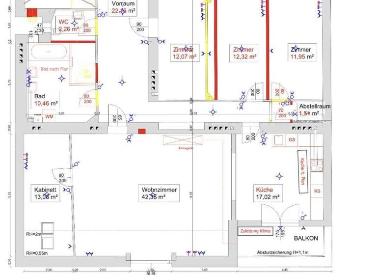 Wohnung zur Miete 3.100 € 5 Zimmer Wien 1080