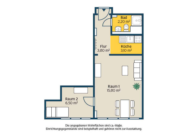 Studio zur Miete 454 € 1 Zimmer 30,8 m² Gerberstr. 16 Zentrum-Nord Leipzig 04105