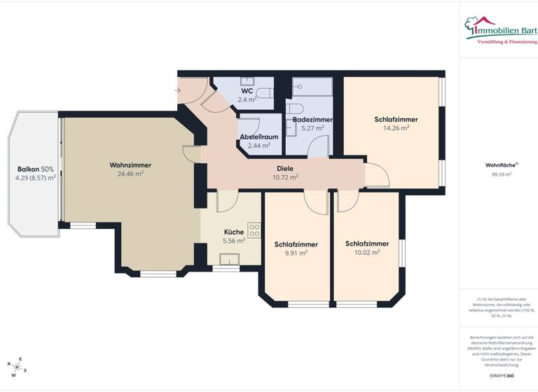 Wohnung zum Kauf 294.800 € 4 Zimmer 90 m² Saarburg 54439