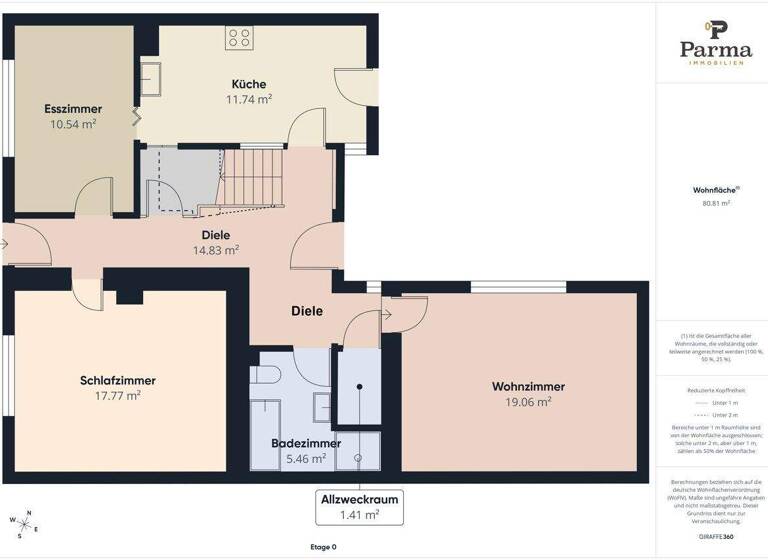 Reihenendhaus zum Kauf 229.000 € 8 Zimmer 140 m² 850 m² Grundstück Huchem-Stammeln Niederzier / Huchem-Stammeln 52382