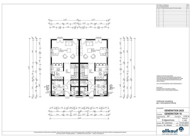 Doppelhaushälfte zum Kauf - Erstbezug 529.299 € 4 Zimmer 127,3 m² 469 m² Grundstück Kirchsteigfeld Potsdam 14480