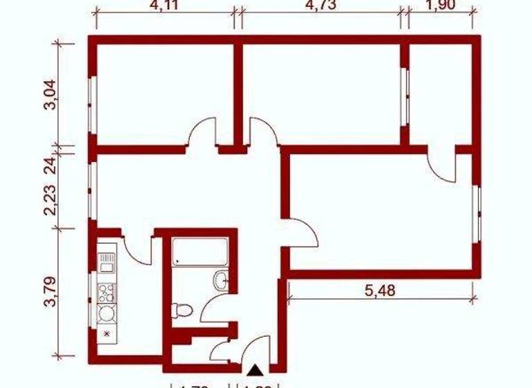 Wohnung zur Miete 453 € 3 Zimmer 82,3 m² 1. Geschoss frei ab 01.04.2026 Am Schäferwald 13 Uchtspringe Stendal OT Uchtspringe 39576