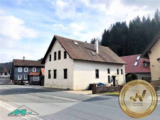 Mehrfamilienhaus zum Kauf provisionsfrei 65.000 € 6 Zimmer 150 m² 208 m² Grundstück Hauptstraße 14 Biberschlag Schleusegrund 98666