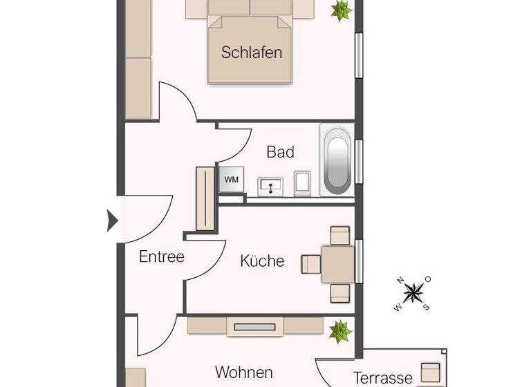 Terrassenwohnung zum Kauf 179.000 € 2 Zimmer 54,7 m² EG Heinersdorf Berlin 13089
