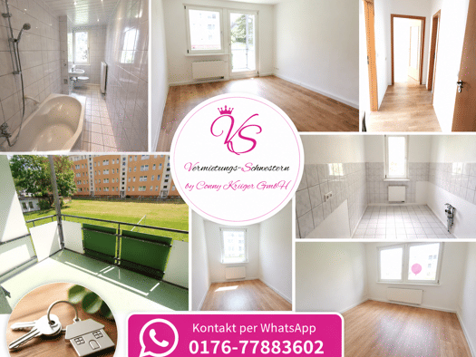 Wohnung zur Miete 390 € 3 Zimmer 59,9 m² 1. Geschoss Geibelstraße 118 Gablenz Chemnitz 09127