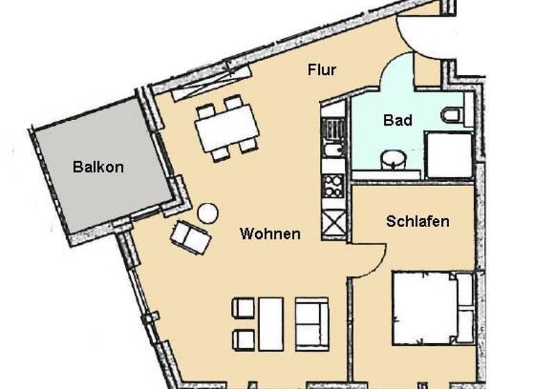 Wohnung zur Miete 421 € 2 Zimmer 61,5 m²<br/>Wohnfläche ab sofort<br/>Verfügbarkeit zur alten Mühle 2-4 Ummeln Bielefeld / Ummeln 33649