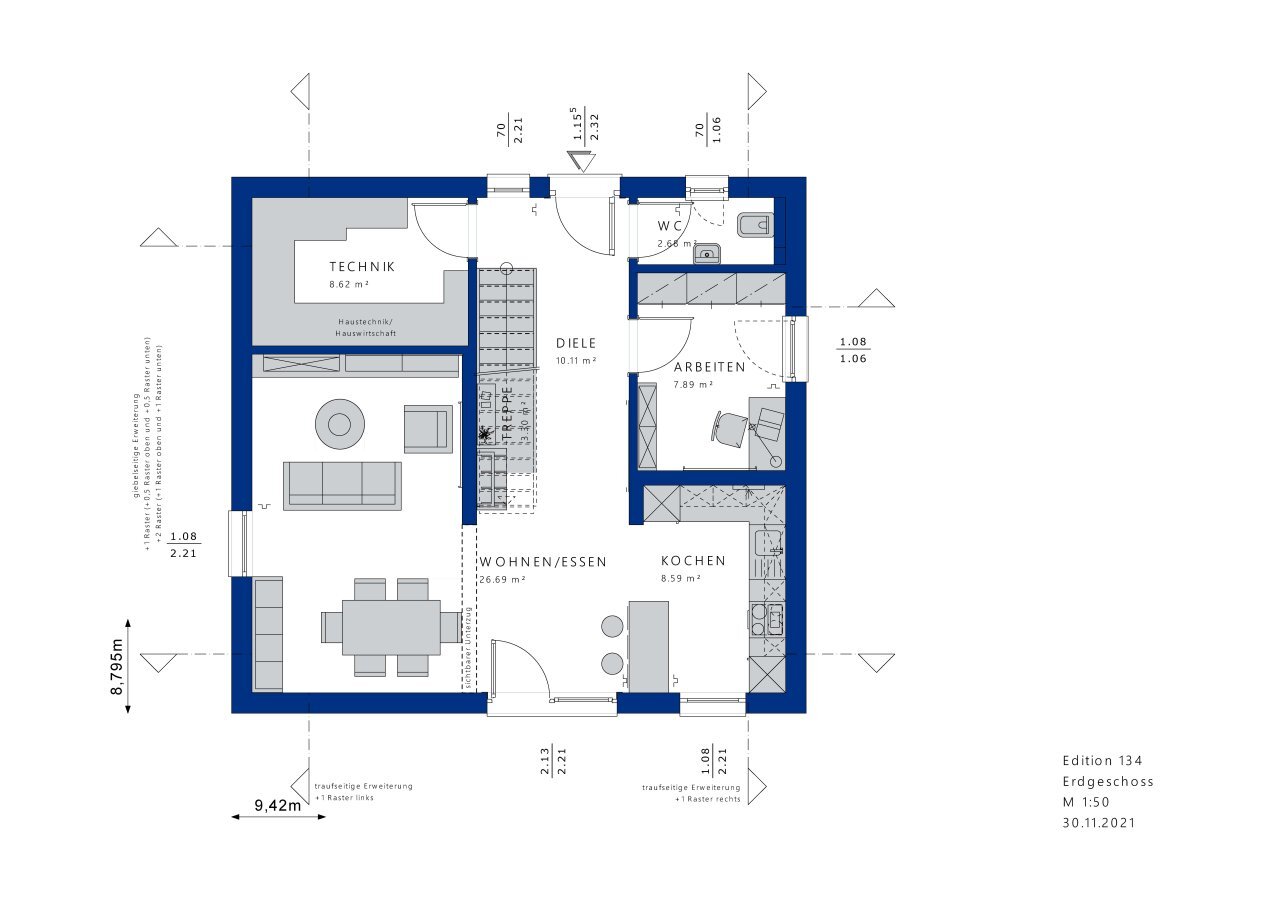 Einfamilienhaus zum Kauf 435.992 € 5 Zimmer 136 m²<br/>Wohnfläche 650 m²<br/>Grundstück Döbeln Döbeln 04720