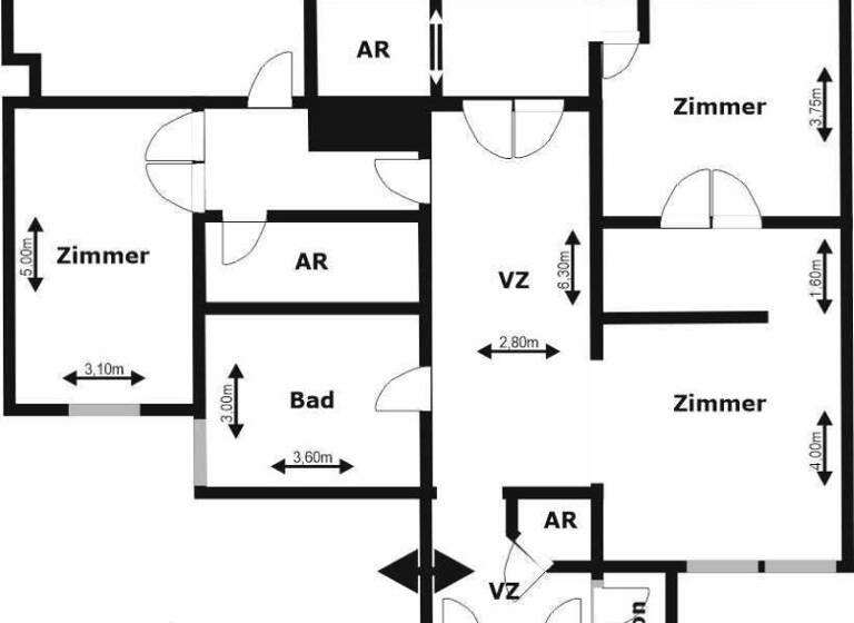 Büro zur Miete 12 € 6 Zimmer Ziehrerplatz Wien 1030