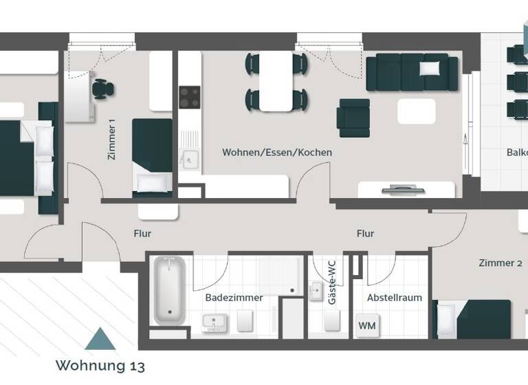 Wohnung zum Kauf - Erstbezug provisionsfrei 534.000 € 4 Zimmer 95 m² 5. Geschoss Bad Säckingen 79713