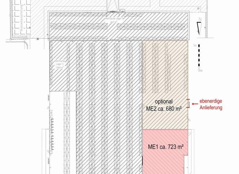Lagerhalle zur Miete 5,20 € 723 m² Lagerfläche teilbar ab 723 m² Großreuth h d Veste Nürnberg 90425