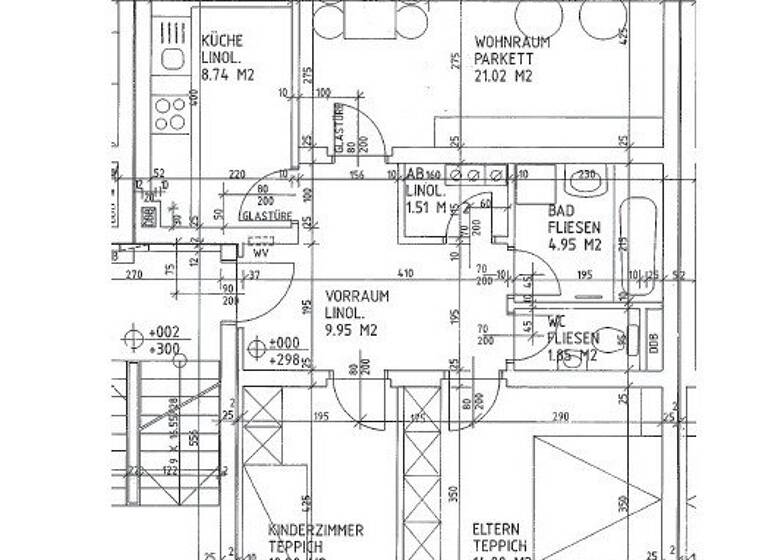 Wohnung zur Miete 476 € 3 Zimmer Bründl 2 Raab 4760