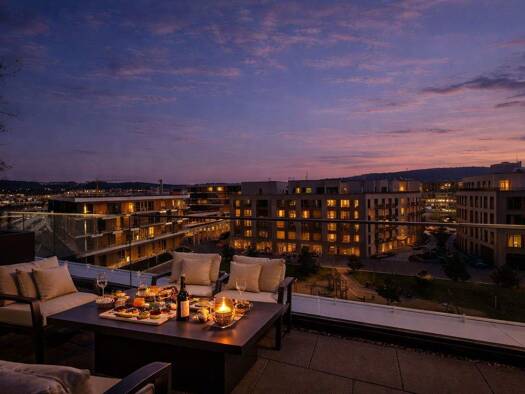 Penthouse zur Miete - Erstbezug 1.630 € 2 Zimmer 60,6 m² 5. Geschoss frei ab 01.06.2026 Bellingweg 28 Bad Cannstatt Stuttgart 70372