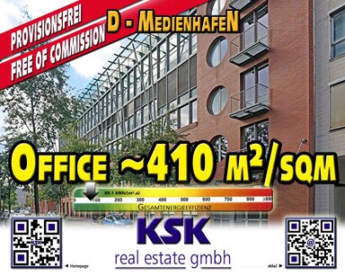 Bürofläche zur Miete provisionsfrei 19,50 € 410 m² Bürofläche teilbar von 410 m² bis 620 m² Hafen Düsseldorf 40221