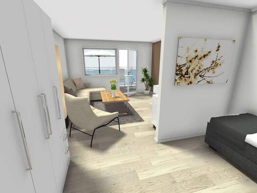 Studio zur Miete 246 € 1 Zimmer 38,3 m² EG frei ab 16.04.2026 Konradstr. 6 Schloßchemnitz Chemnitz 09113