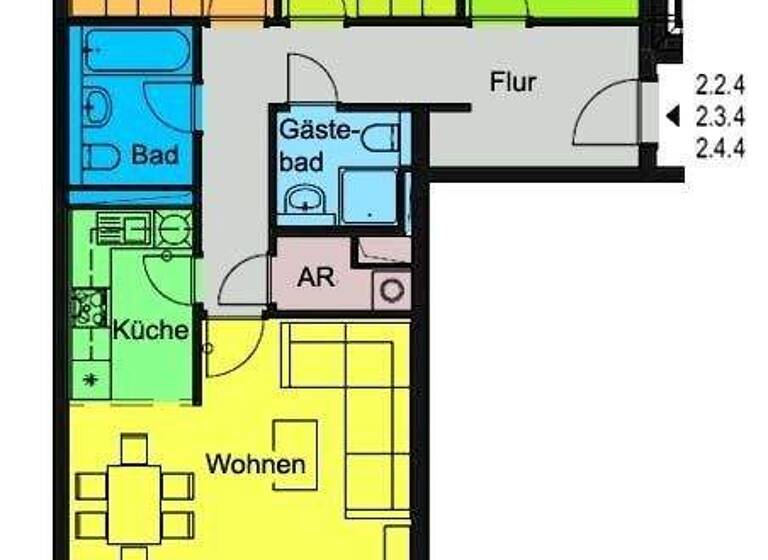 Wohnung zur Miete 1.350 € 4 Zimmer 99 m² Südvorstadt-West Dresden 01187