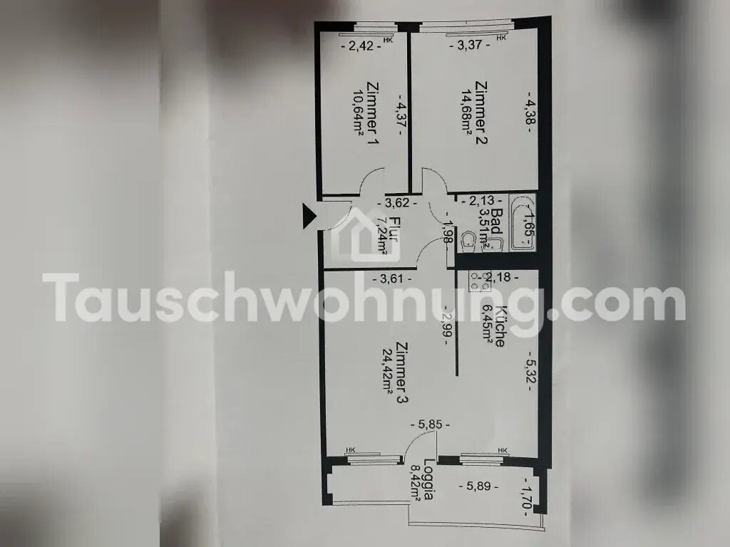 Wohnung zur Miete Tauschwohnung 677 € 3 Zimmer 67 m²<br/>Wohnfläche Marzahn Berlin 12679