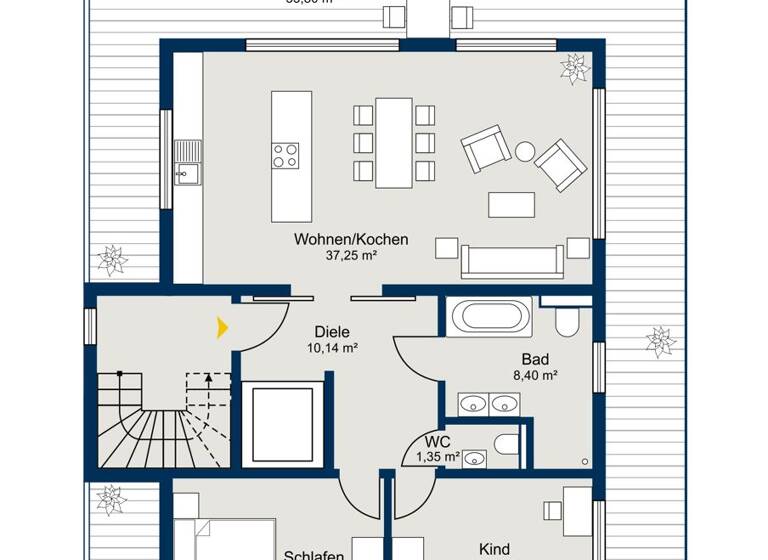 Penthouse zum Kauf - Erstbezug 1.150.000 € 3 Zimmer 119 m² 3. Geschoss Obergiesing München / Fasangarten 81549