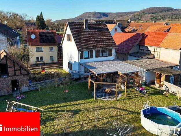 Einfamilienhaus zum Kauf 120.000 € 5 Zimmer 100 m² 910 m² Grundstück Heldra Wanfried 37281