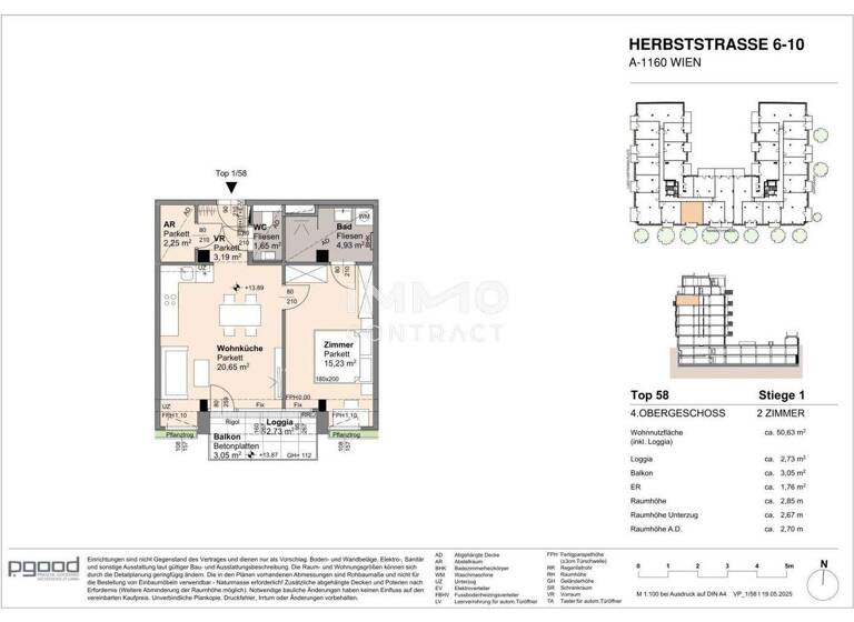 Wohnung zum Kauf 379.300 € 2 Zimmer 47,9 m² frei ab 01.09.2028 Wien 1160