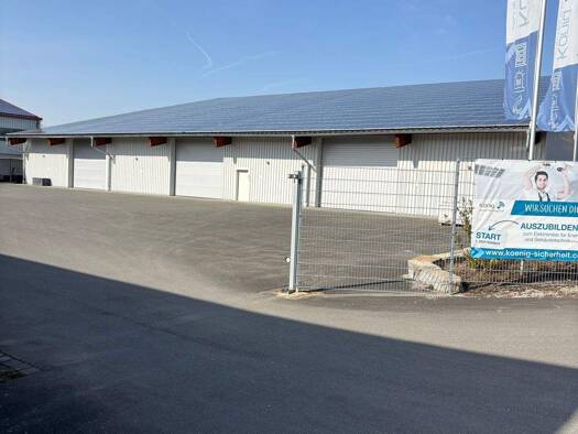Lagerhalle zur Miete provisionsfrei 1.400 m² Lagerfläche teilbar von 50 m² bis 1.400 m² Scheinfeld 91443