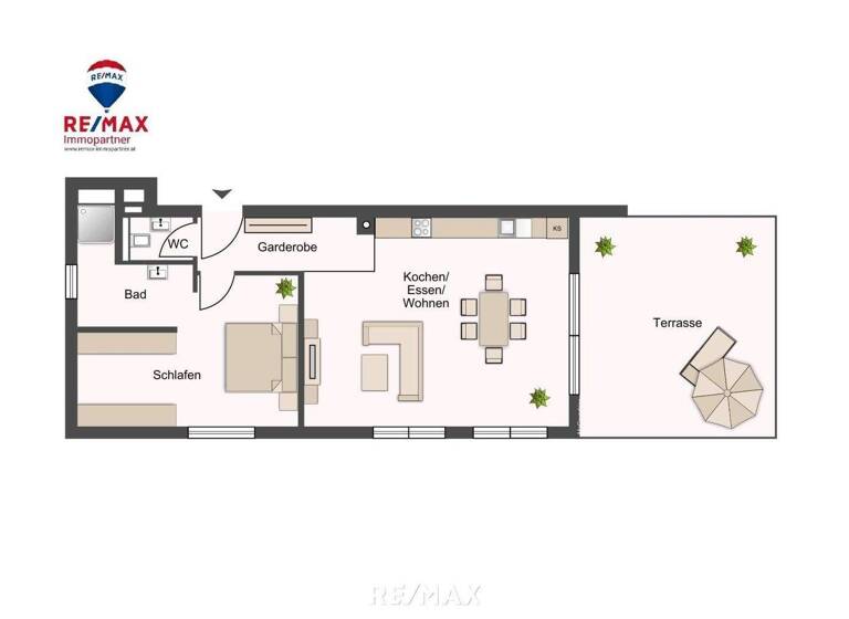 Wohnung zum Kauf 399.000 € 2 Zimmer 60 m² EG frei ab 01.09.2026 Schlitters 6262