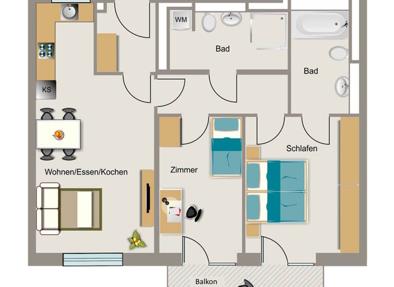 Wohnung zur Miete 1.123 € 3 Zimmer 81,9 m²<br/>Wohnfläche 3.<br/>Geschoss Anna-Seghers-Straße 8 Brühl Brühl 50321