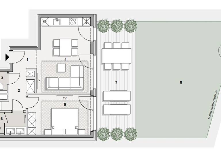Wohnung zum Kauf - Erstbezug 750.000 € 2 Zimmer 49,2 m² EG Wien,Döbling 1190