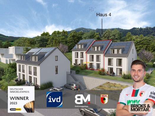 Doppelhaushälfte zum Kauf - Erstbezug provisionsfrei 678.000 € 5 Zimmer 154,8 m² 247 m² Grundstück Hammel Neusäß 86356