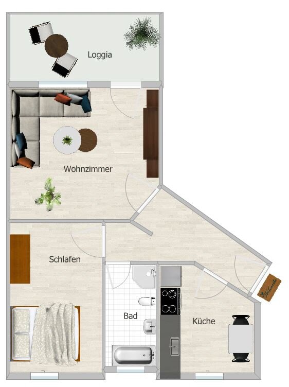 Wohnung zum Kauf 56.000 € 2 Zimmer 63,3 m²<br/>Wohnfläche Crimmitschau Crimmitschau 08451