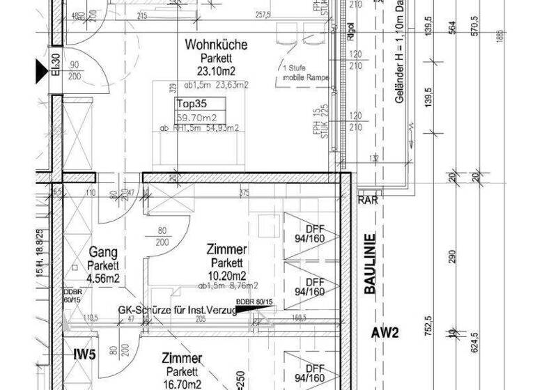 Wohnung zur Miete 937 € 3,5 Zimmer 59,7 m² frei ab 01.05.2026 Wien 1100