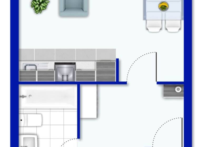 Wohnung zum Kauf 122.500 € 2 Zimmer 52 m² Rheydt Mönchengladbach 41236