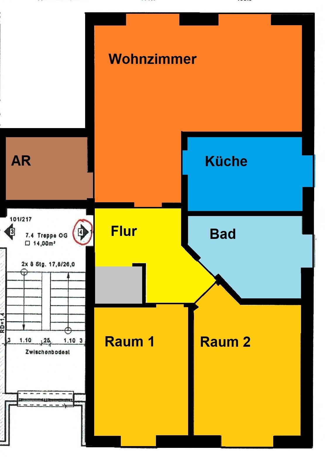 Wohnung zur Miete 550 € 3 Zimmer 85,5 m²<br/>Wohnfläche 1.<br/>Geschoss Mittelfeld, WE 1 Schönfeld Artern/Unstrut 06556