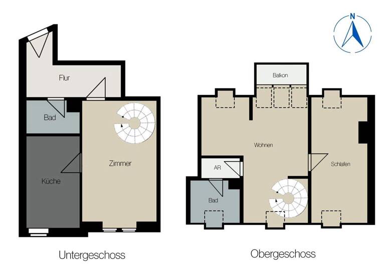 Maisonette zum Kauf 215.000 € 2,5 Zimmer 88,5 m² 4. Geschoss Gohlis-Mitte Leipzig 04157