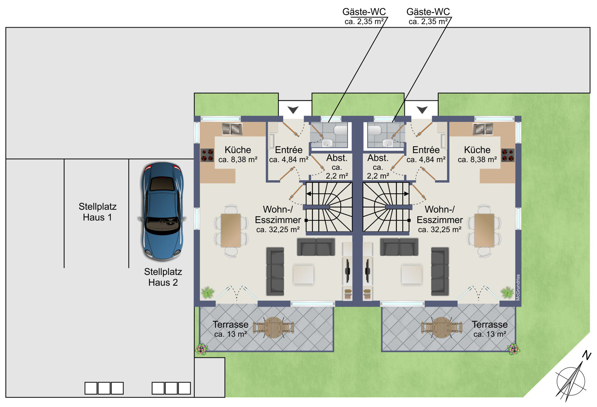 Doppelhaushälfte zum Kauf provisionsfrei 729.000 € 5 Zimmer 141,4 m²<br/>Wohnfläche 204 m²<br/>Grundstück Bad Krozingen Bad Krozingen 79189