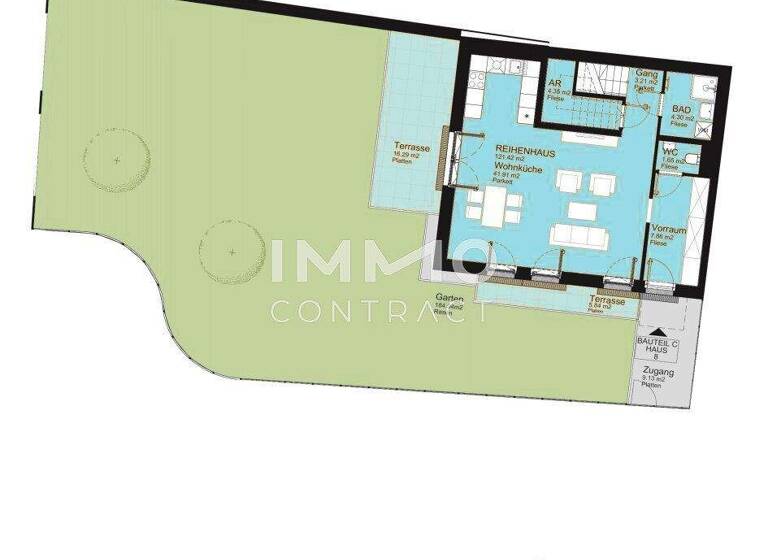 Reihenmittelhaus zum Kauf - Erstbezug 945.000 € 4 Zimmer 121,4 m² Wien 1100