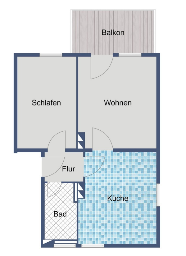 Wohnung zur Miete 344 € 2 Zimmer 47,2 m²<br/>Wohnfläche 2.<br/>Geschoss 01.04.2025<br/>Verfügbarkeit Unter der Stiegel 9 Hohe Luft Bad Hersfeld 36251