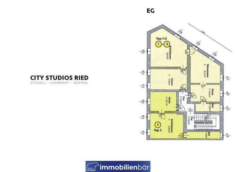 Büro zum Kauf 199.000 € 3,5 Zimmer Frankenburger-Straße 13 Ried im Innkreis 4910