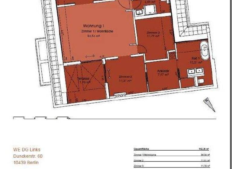 Wohnung zur Miete - Erstbezug 3.238 € 4 Zimmer 102,4 m² frei ab sofort Dunckerstr. 60 Prenzlauer Berg Berlin 10439