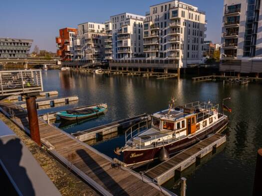 Wohnung zur Miete 1.500 € 2 Zimmer 53 m² Geschoss 2/3 frei ab sofort Gutleutviertel Frankfurt am Main 60327