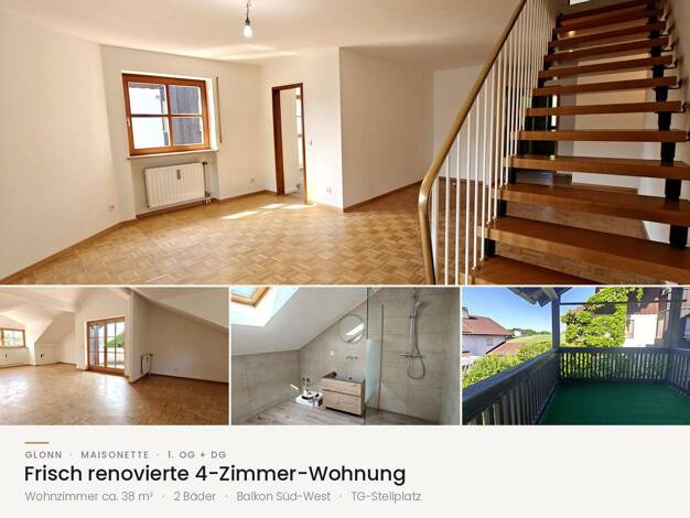 Maisonette zur Miete 1.975 € 4 Zimmer 136 m² 1. Geschoss Zinnebergerstr. 13 Glonn 85665