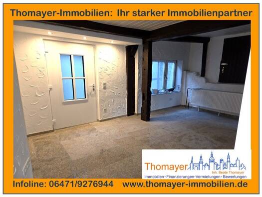 Wohnung zur Miete 380 € 2 Zimmer 38 m² 2 Geschosse frei ab sofort Weilburg 35781